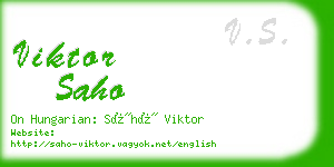 viktor saho business card